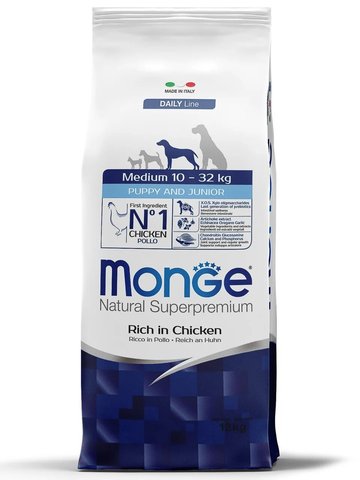 Monge Dog Medium корм для щенков средних пород 12 кг