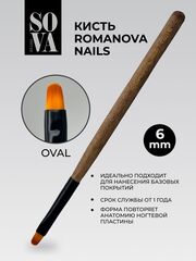Кисть Romanova Nails Oval #6