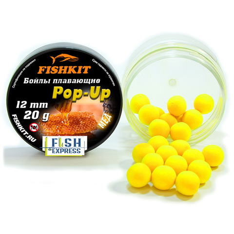 Бойлы FISHKIT POP-UP 12 мм. Мёд