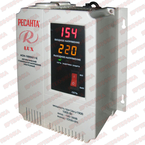 Стабилизатор АСН-1 000 H/1-Ц Lux Ресанта в интернет-магазине ЯрТехника