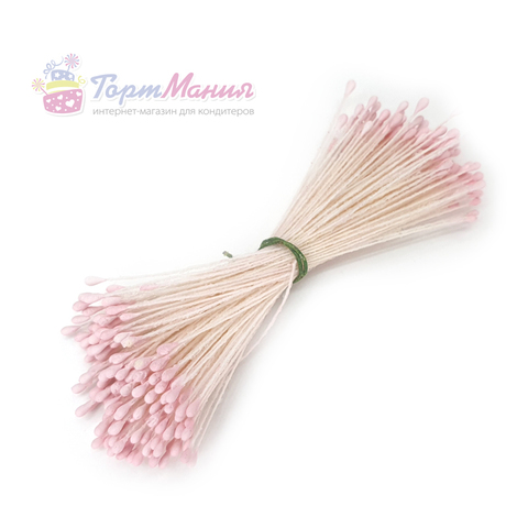 Тычинки для цветов 1 мм «Светло-розовые»