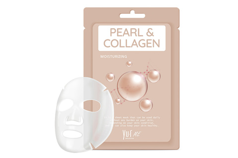 Тканевая маска для лица с экстрактом жемчуга и коллагеном Yu.R Me Pearl & Collagen Sheet Mask