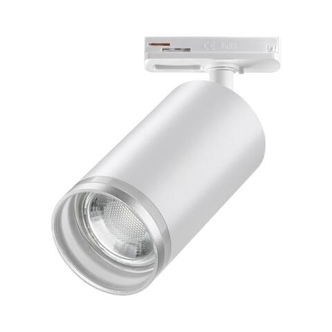 370876 PORT NT22 белый Трековый светильник двухжильный IP20 GU10 9W 220V ULAR