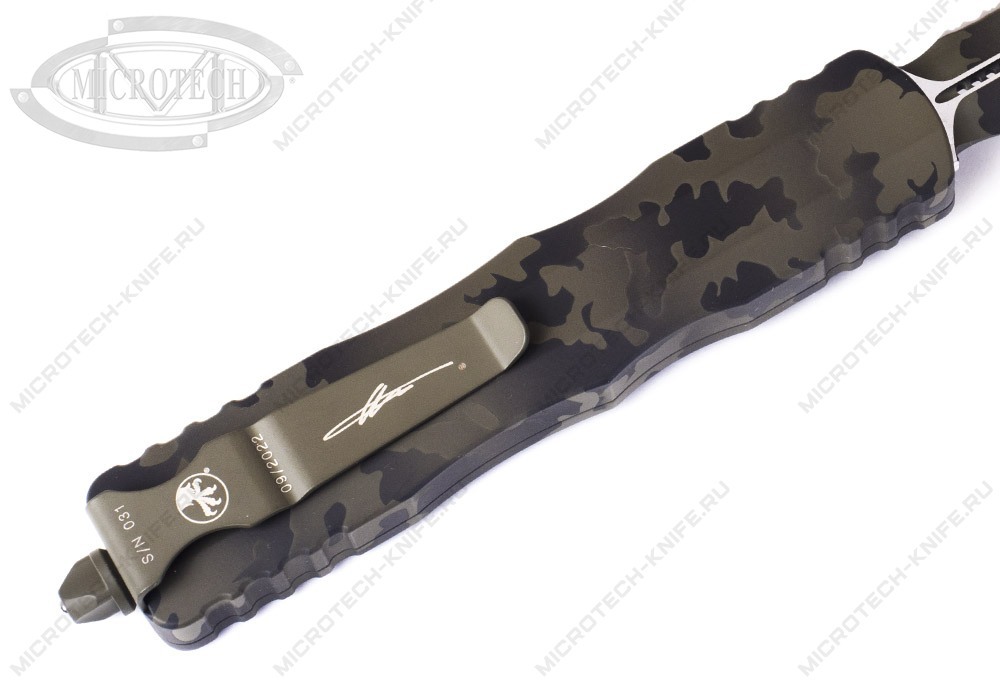 Нож Microtech 227-3OCS Dirac Delta Olive Camo - фотография 