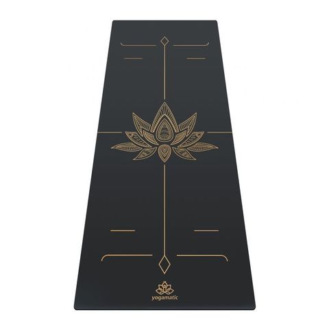 Каучуковый коврик для йоги Lotos Grey Gold 185*68*0,4 см