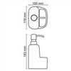 WasserKRAFT K-8499 Дозатор с емкостью для губки