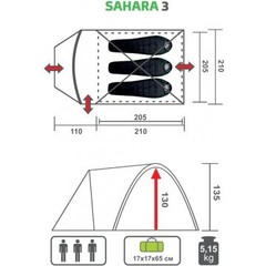 Купить Туристическая палатка Premier Fishing Sahara-3 недорого.