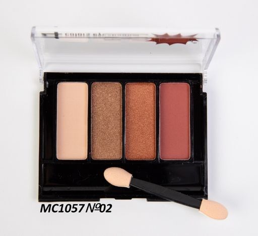 MC1057№02 Палетка теней 4 цвета COLORS EYE SHADOW  золото