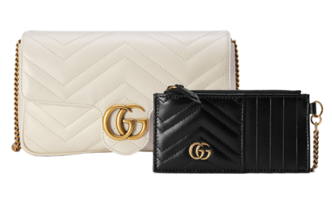 Мини-сумка Gucci GG Marmont белый