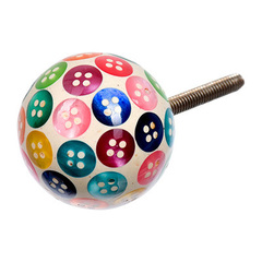 BLUMEN HAUS Ручка для мебели "Радужные пуговицы" цвет разноцветный  66111