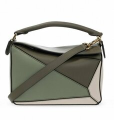 Маленькая сумка на плечо Loewe Puzzle зеленый