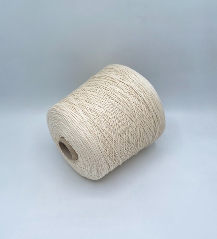 Бобинная пряжа (пр.Италия), art.Cotone, 350м/100 гр. 100%Хлопок, цвет-Заварной крем , арт.34790