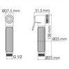 WasserKRAFT  A139 Гигиеническая лейка с фиксатором