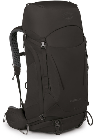 Картинка рюкзак туристический Osprey Kestrel 48 Black - 1