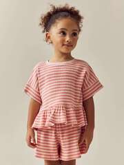 Футболка и шорты в комплекте для девочки Next E51-367, Розовый