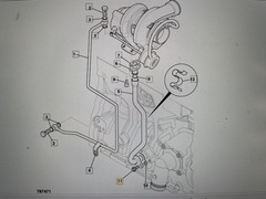 Болт крепления сливной трубки (M8x20) | 1317/3305Z | JCB