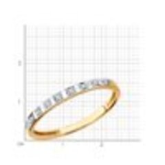 1011552 - Кольцо дорожка из золота с бриллиантами
