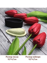 Молд пластиковый+вайнер силиконовый ВМ-55 тюльпан