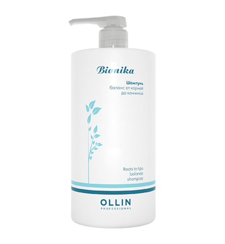 OLLIN bionika шампунь баланс от корней до кончиков 750мл/ roots to tips balance shampoo