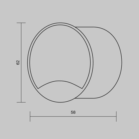 Светодиодная подсветка Maytoni Biscotti O035-L3B3K