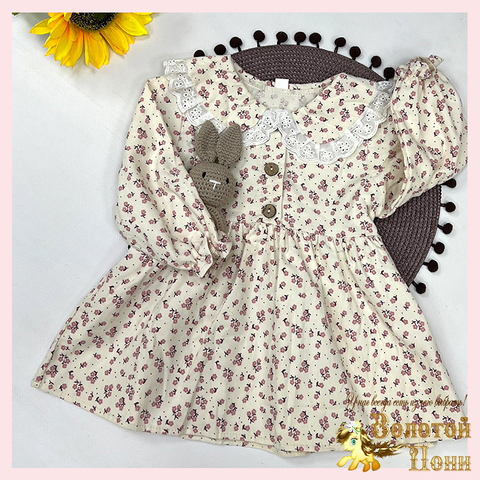 Платье хлопок детское (74-98) 250914-D518