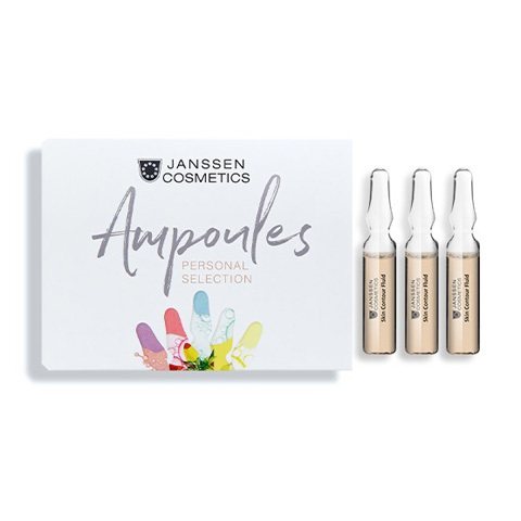 Janssen Ampoules: Anti-age лифтинг-сыворотка в ампулах с пептидами, стимулирующими синтез эластина (Skin Contour Fluid)