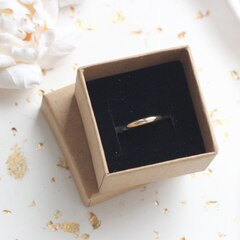 УЦЕНКА!!! Упаковка, коробка для украшений с ложементом 5*5 см, 1 шт, бежевая, У020