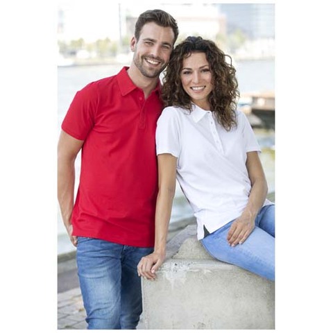 Markham женская эластичная футболка-поло с коротким рукавом