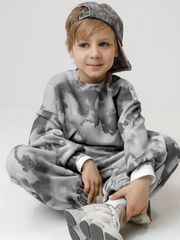 джемпер  для мальчика  КР 302805/речной перламутр,размытая фактура к628