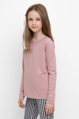 джемпер  для девочки  КР 302615/серая пудра к521