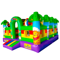 Коммерческий надувной батут «Сафари-джунгли», 5x5x3 м