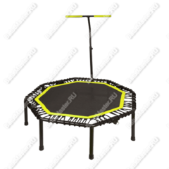 Каркасный батут с Т-образной ручкой, желтый, диаметр 4 фт, восьмиугольный