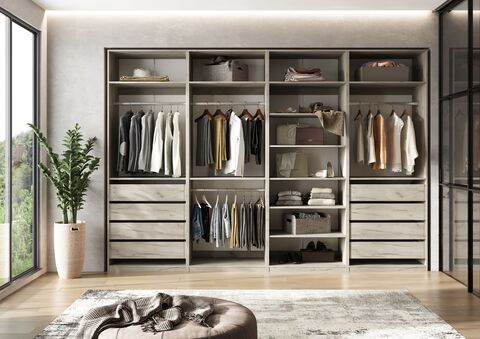 Ларго Вариант №2 (без фасадов) (Дуб Крафт серый)