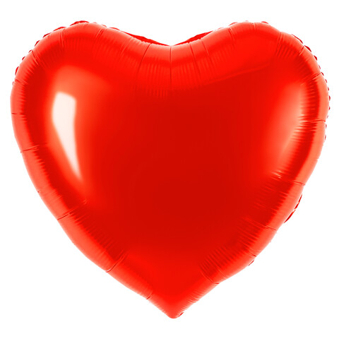 Воздушный шар сердце большое, красный 91 см