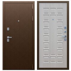Купить Входная дверь Спартак медный антик ПВХ белённый дуб