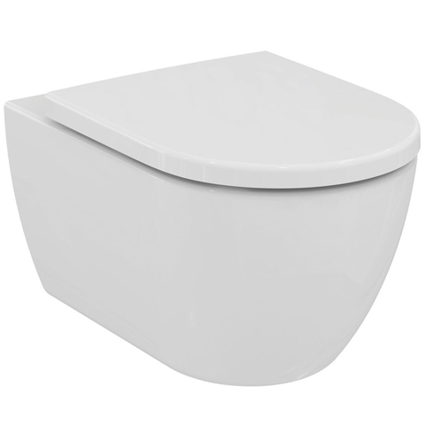 Ideal Standard Ellisse T569201 Подвесной безободковый унитаз (микролифт)