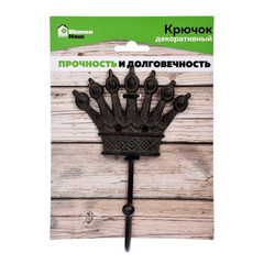 BLUMEN HAUS Крючок "Корона" декоративный 10*17*4.5 см 66058