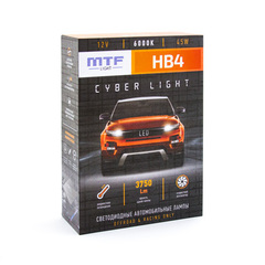 Светодиодные лампы MTF Light, серия CYBER LIGHT, HB4(9006), 12V, 45W, 3750lm, 6000K
