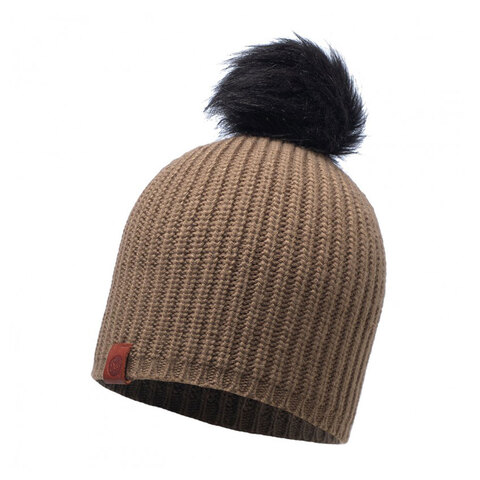 Шапка BUFF KNITTED HAT ADALWOLF BROWN TAUPE