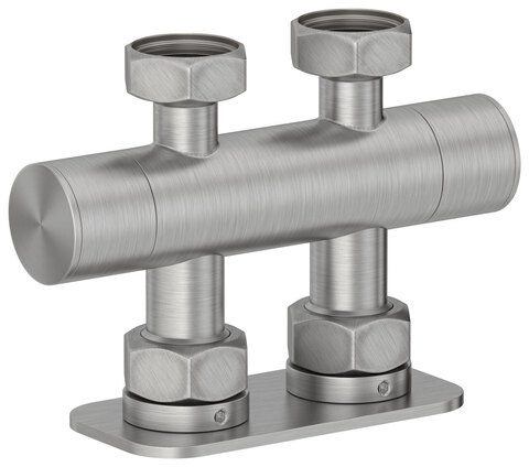 Сунержа 071-1419-3434 Вентиль 2х3/4" прямой скрытый-скрытый EU50 (Сатин)