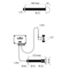 Delabie 452159 Набор TEMPOMATIC (душ) M1/2", через стену 150 мм, блок  230/12V + душ. головка ROUND