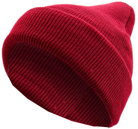 Картинка шапка-бини Skully Wear Board Soft Knitted Hat red - 1