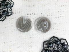 Пуговицы, d 2,1 см, бежево-серый