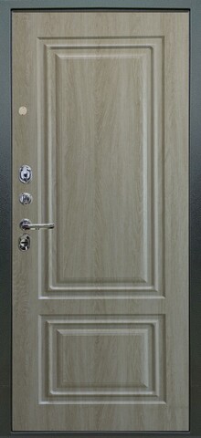 Теплая дверь входная Аргус Люкс 3К Элион, 2 замка, 1,8 мм металл, (серебро антик+крем дуб филадельфия) #3