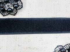 Велкро/липучка петля на клеевой основе, ш. 2 см, чёрный