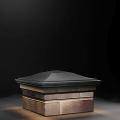 Колпак для забора MONBLAN с LED подсветкой на 1,5 кирпича