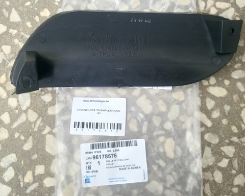 ЗАГЛУШКА ПТФ ПРАВАЯ NEXIA N100 GM