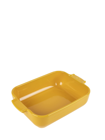 Прямоугольное керамическое блюдо для запекания, шафраново-желтое, артикул 61449
