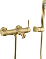 Boheme Uno 463-MG Смеситель для ванны с душевым гарнитуром, матовое золото фото