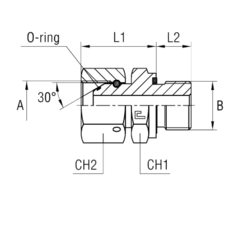 Штуцер FNE BSP 1.1/4" BSP 1.1/4" CAST